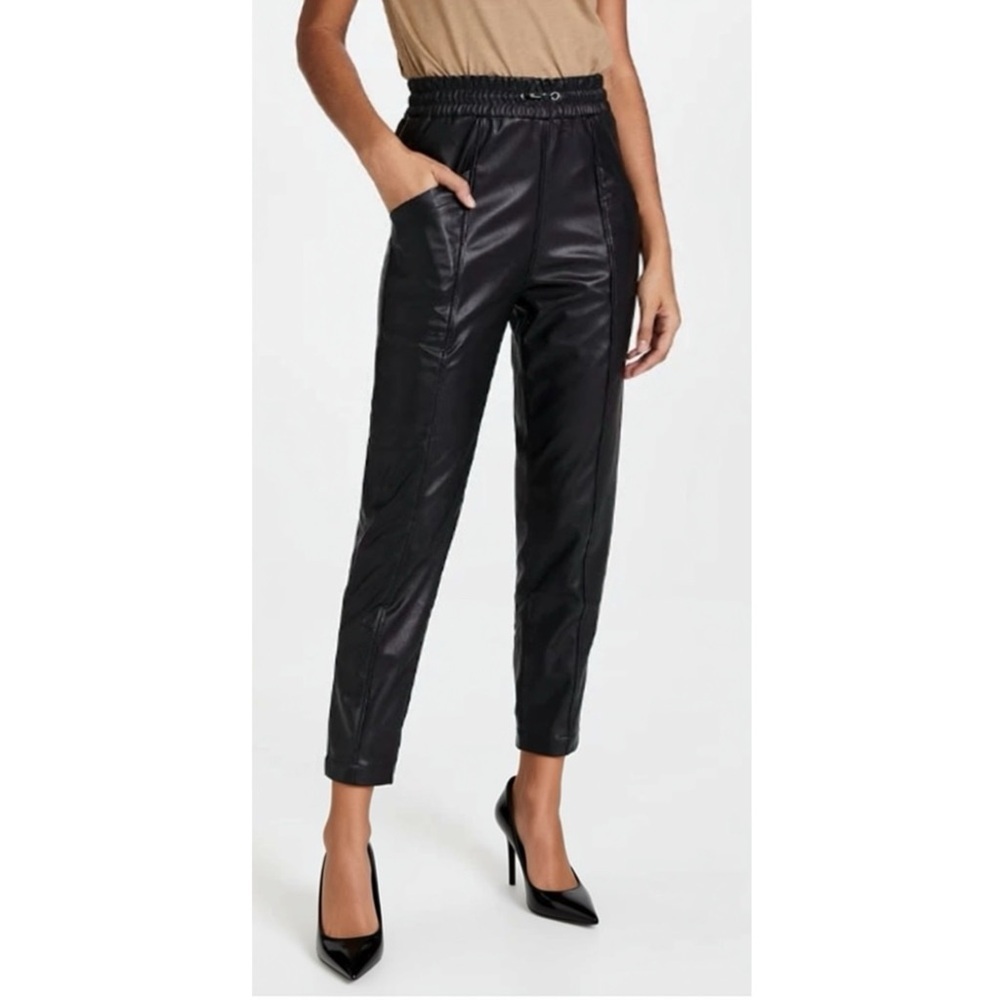 Rails Jayden Pants Vegan Leather Black Pull On Pants Womens Size Medium NWT